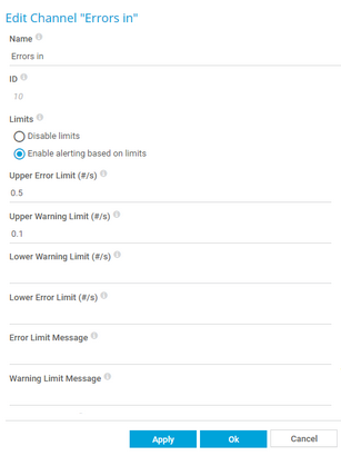 Setting Channel Limits with Delta Values